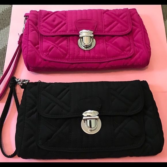 Vera Bradley Handbags - Vera Bradley wallet/wristlet Lot pink & black
